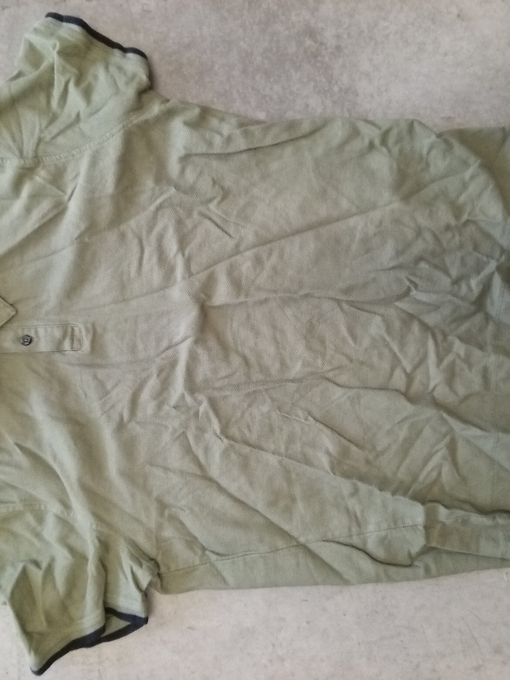 Alfani Olive Green Textured Polo